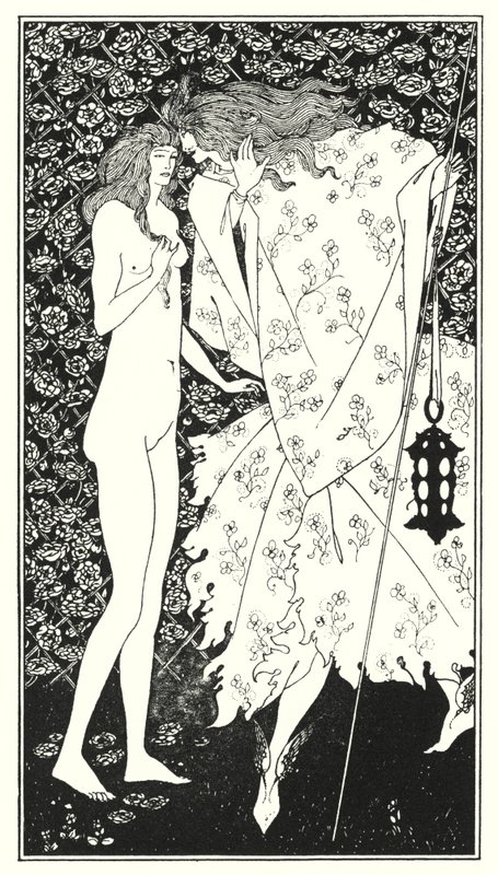 Salaperäinen ruusutarha tekijältä Aubrey Beardsley
