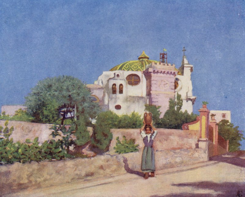 S Pietron kirkko, Ischia (värilitro) tekijältä Augustine Fitzgerald