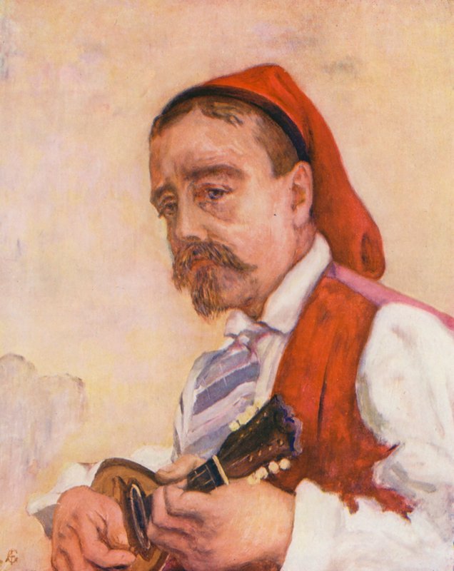 Laulaja tarantellassa (värilitro) tekijältä Augustine Fitzgerald