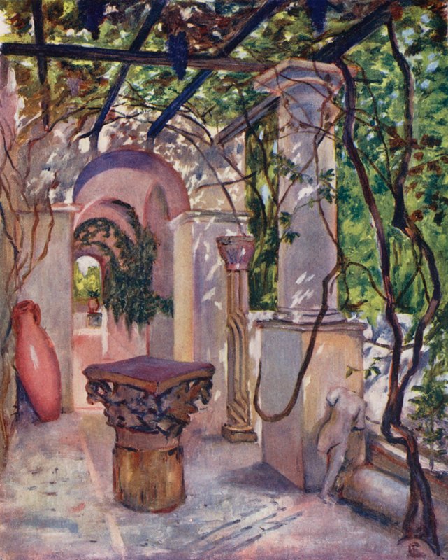 Villa Munthe, Anacapri (väriliitoskuva) tekijältä Augustine Fitzgerald