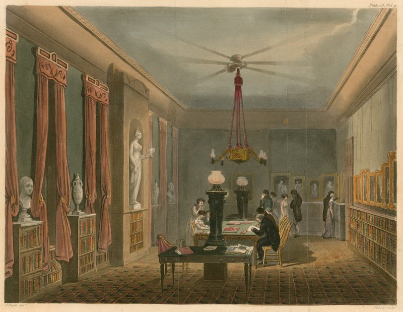 Ackermannin taideteoskirjasto tekijältä Augustus Charles Pugin