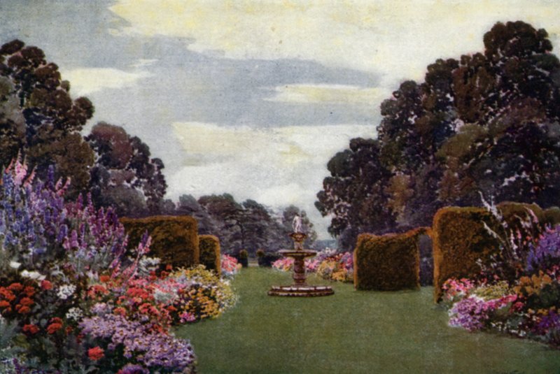 Nurmikasvien rajat Welbeckissä (väri litho) tekijältä Augustus Charles Wyatt