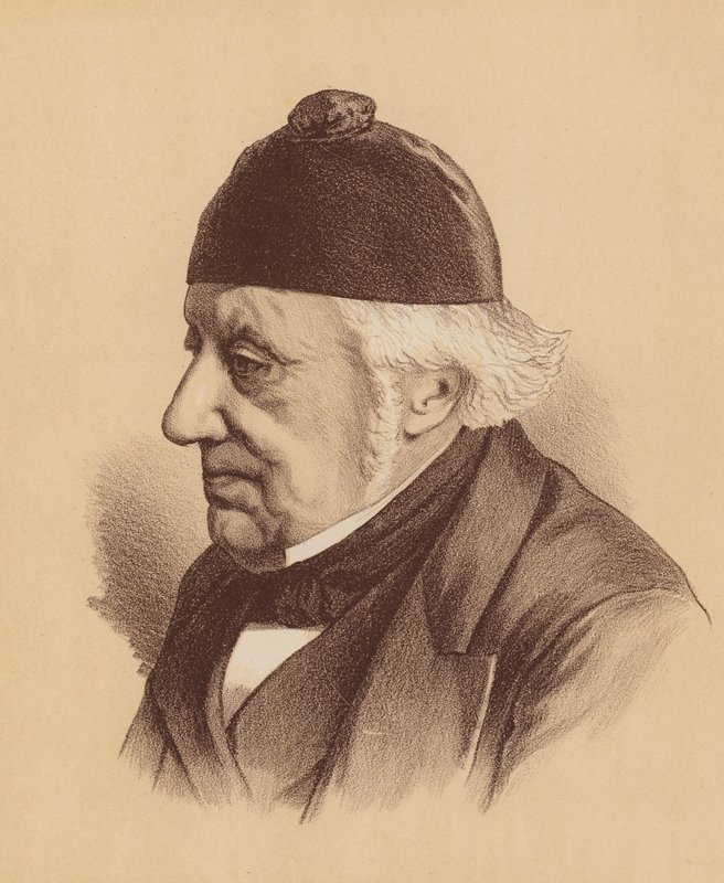 Sir William Westbrooke Burton, Uuden Etelä-Walesin korkeimman oikeuden edesmennyt tuomari (värilitografia). tekijältä Australian School