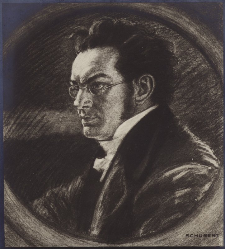 Franz Schubertin muotokuva tekijältä Austrian School