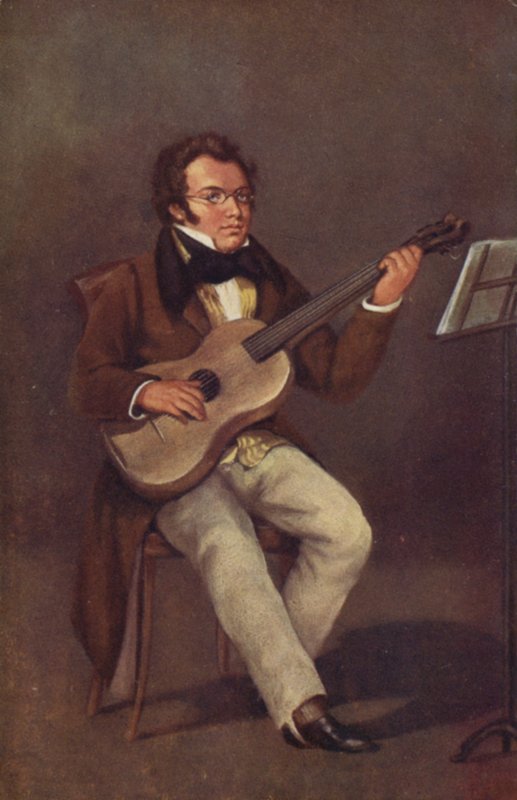 Franz Schubertin muotokuva tekijältä Austrian School