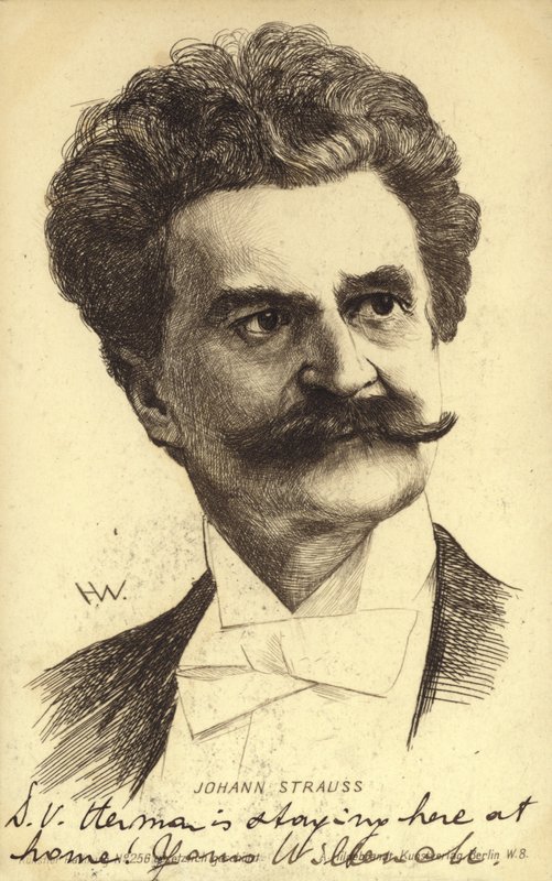 Johann Strauss II:n muotokuva tekijältä Austrian School