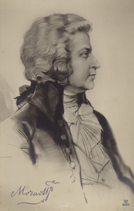 Wolfgang Amadeus Mozartin muotokuva tekijältä Austrian School