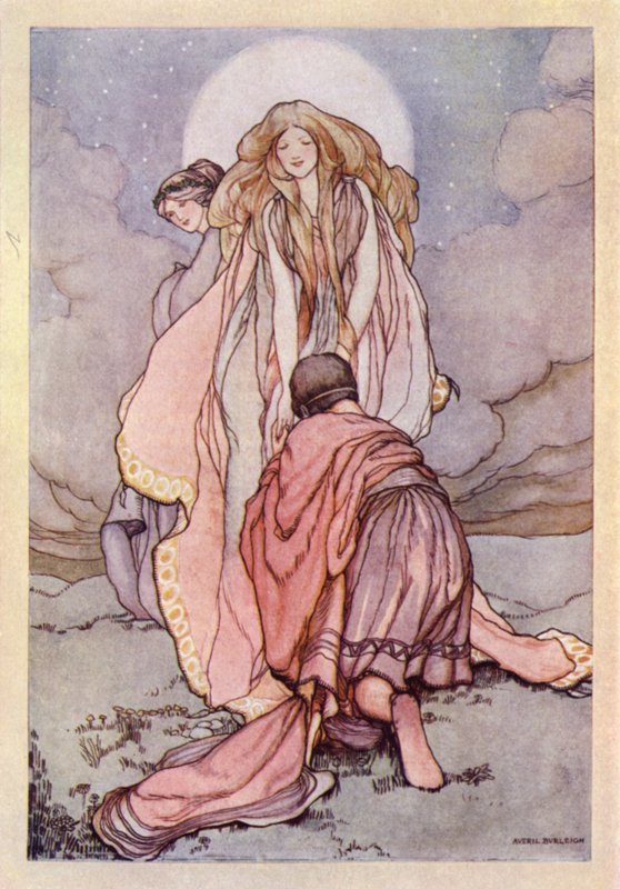 John Keats: Endymion (väri litho) tekijältä Averil Mary Burleigh