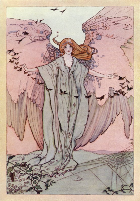 John Keats: Spenserin jäljitelmä (väri litho) tekijältä Averil Mary Burleigh