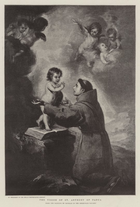Pyhän Antoniuksen Padovalaisen visio tekijältä Bartolomé Esteban Murillo