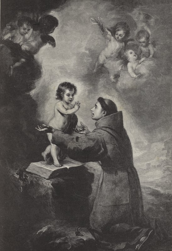 Pyhän Antoniuksen Padovalaisen visio tekijältä Bartolomé Esteban Murillo