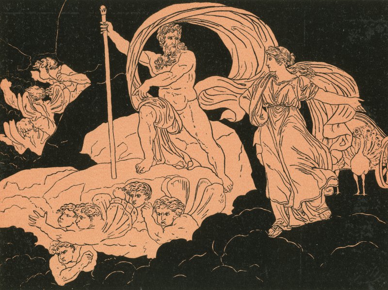 Juno ja Aeolus tekijältä Bartolomeo Pinelli
