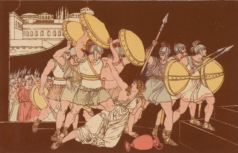 Tarpeian kuolema tekijältä Bartolomeo Pinelli