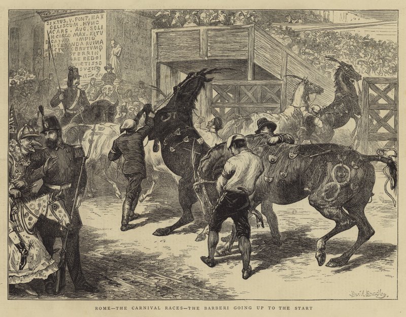 Rooma, Carnival Races, Barberi nousee alkuun tekijältä Basil Bradley