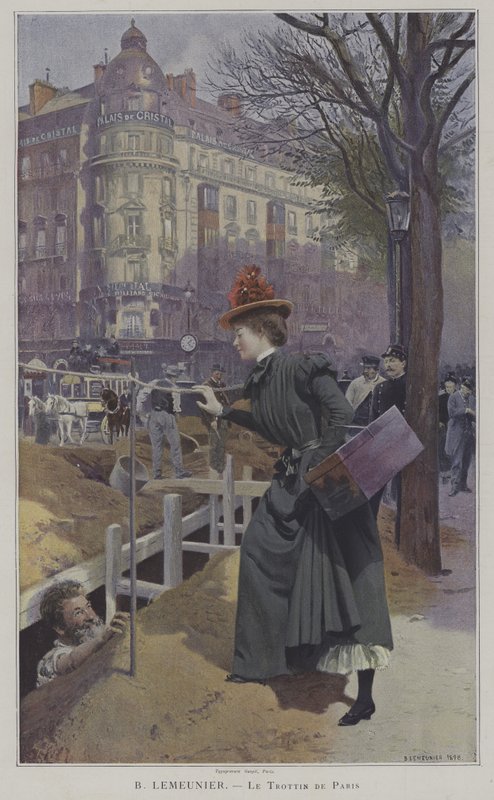 Le Trottin de Paris (Parisian Dressmakers Errand Girl) tekijältä Basile Lemeunier