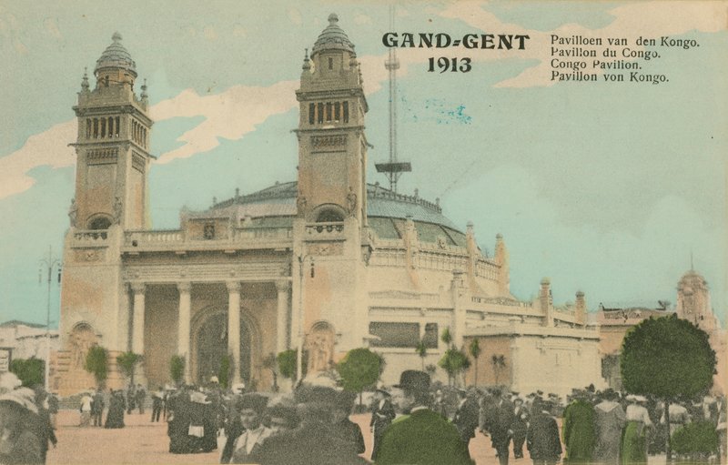 Kongon paviljonki; Gent; 1913. Postikortti lähetetty 1913. tekijältä Belgian Photographer