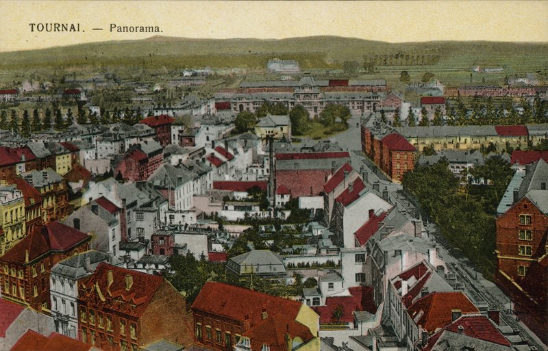 Tournai: Tournai: Panorama (värillinen kuva) tekijältä Belgian Photographer