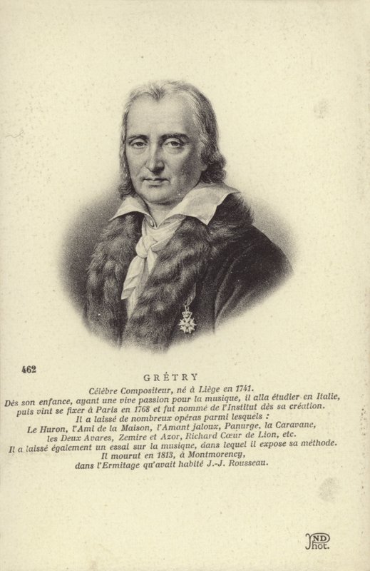 Andre Gretry, belgialainen säveltäjä (1741-1813) tekijältä Belgian School