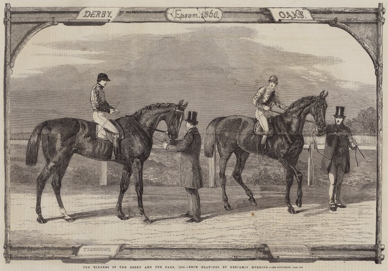Derbyn ja tammien voittajat, 1860 tekijältä Benjamin Herring