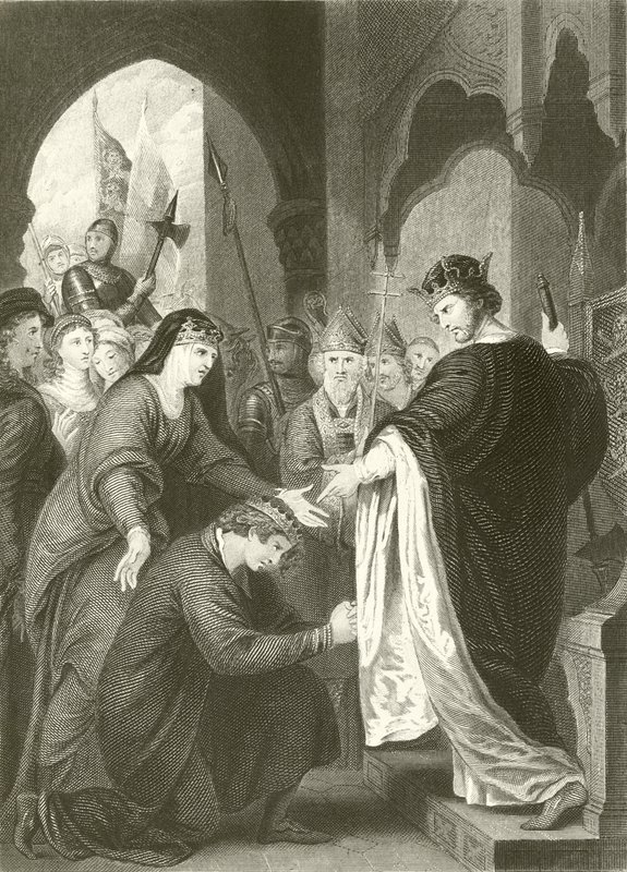 Prinssi Johnin alistuminen Richard I:lle tekijältä Benjamin West