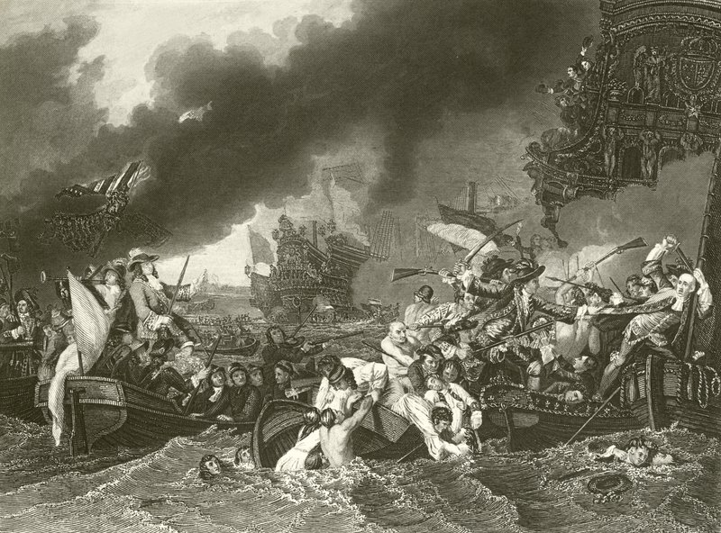 La Hoguen taistelu tekijältä Benjamin West