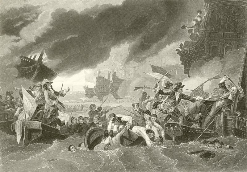 La Hoguen taistelu tekijältä Benjamin West