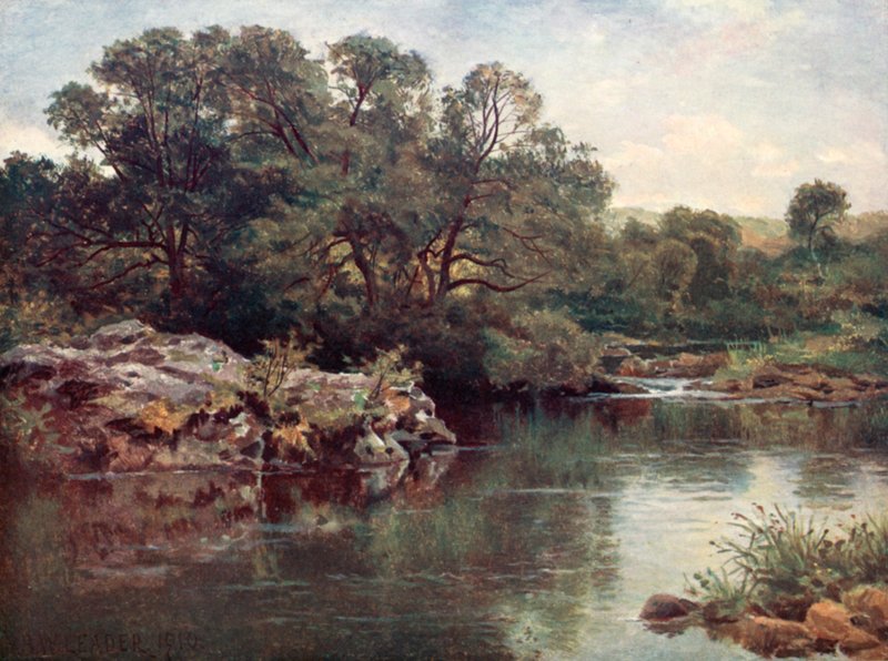 Llugwy-joella, Capel Curigin alapuolella tekijältä Benjamin Williams Leader