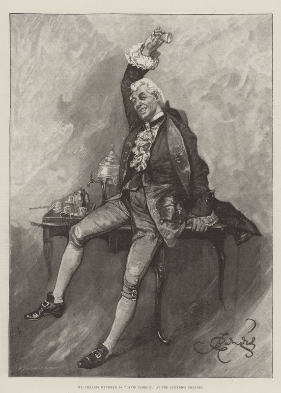 Mr Charles Wyndham David Garrickina, Criterio Theatressa tekijältä Bernard Partridge