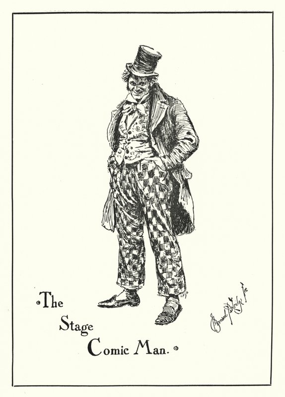 The Stage Comic Man (kaiverrus) tekijältä Bernard (after) Partridge