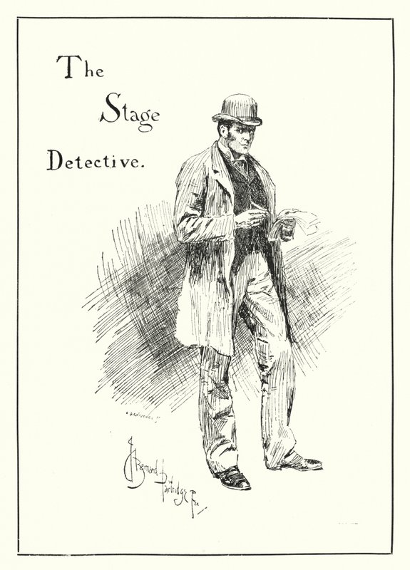 The Stage Detective (kaiverrus) tekijältä Bernard (after) Partridge