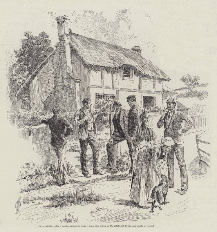 Taloveneen omituiset seikkailut, kirjoittanut William Black tekijältä Bernard Partridge