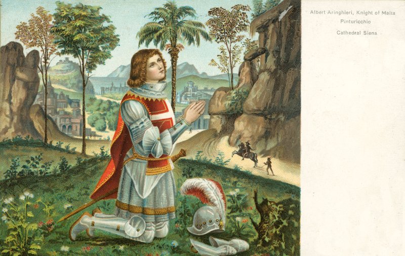 Albert Anringhieri, Maltan ritari, Pinturicchio tekijältä Bernardino di Betto Pinturicchio
