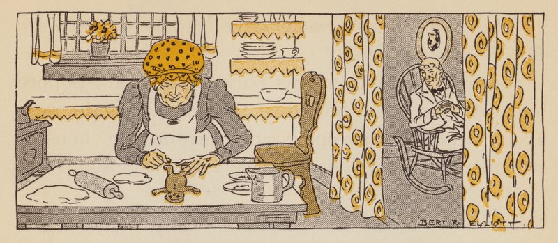 Piparkakkumies, Uuden Englannin tarina (värilitho) tekijältä Bert Elliott