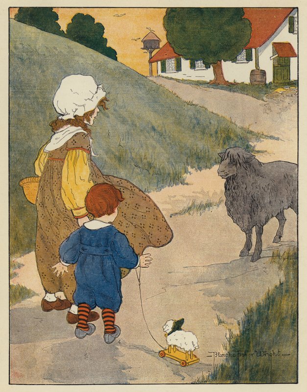 Baa, Baa, musta lammas tekijältä Blanche Fisher Wright