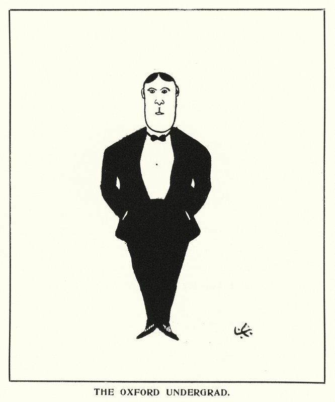 Oxford Quips: Oxford Undergrad (litho) tekijältä Bohun Lynch