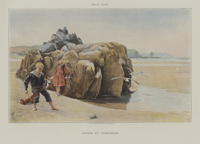 Perseus ja Andromeda (väri litho) tekijältä Bryan Hook