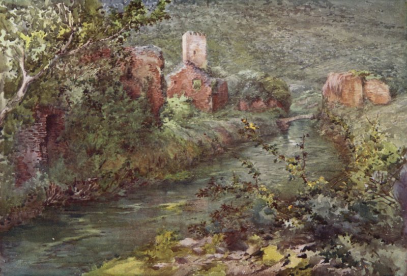Ninfan linna (väri litho) tekijältä C.T.G. Formili