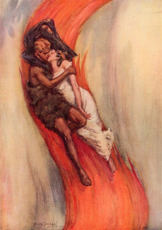 Rakkauden kieli (väri litho) tekijältä C. Dudley (after) Tennant