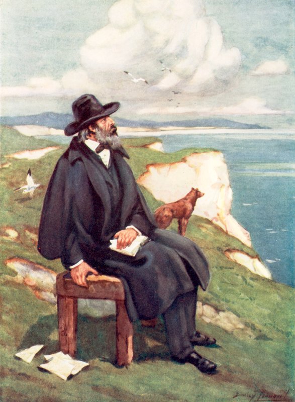 Tennyson: viktoriaanisen Englannin suloisin laulaja (värilitho) tekijältä C. Dudley Tennant