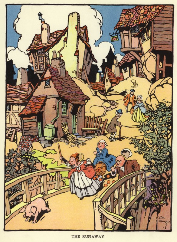 Tumakas na biik (color litho)finn tekijältä C. E. B. Bernard