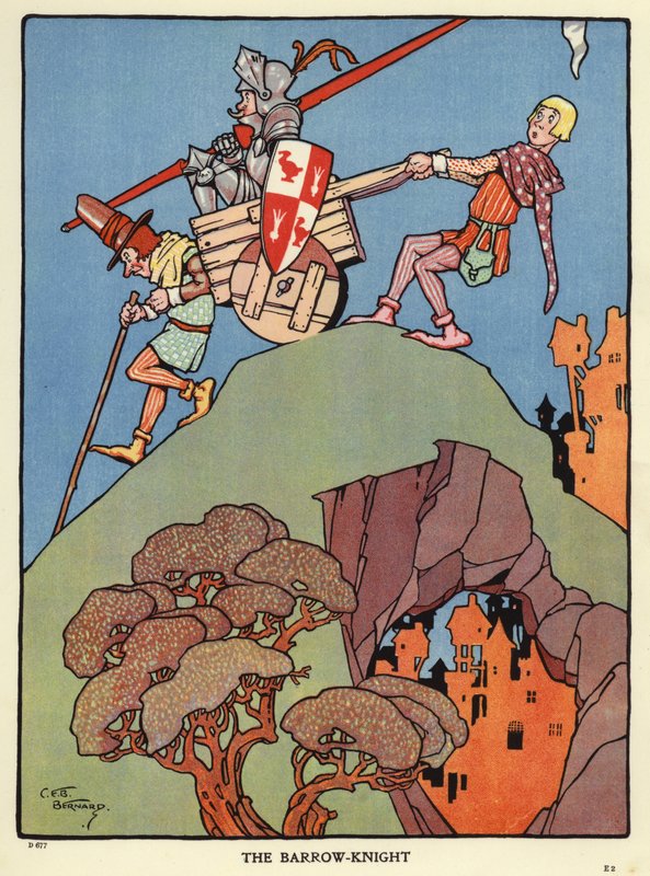 Barrow-knight (väri litho) tekijältä C. E. B. Bernard