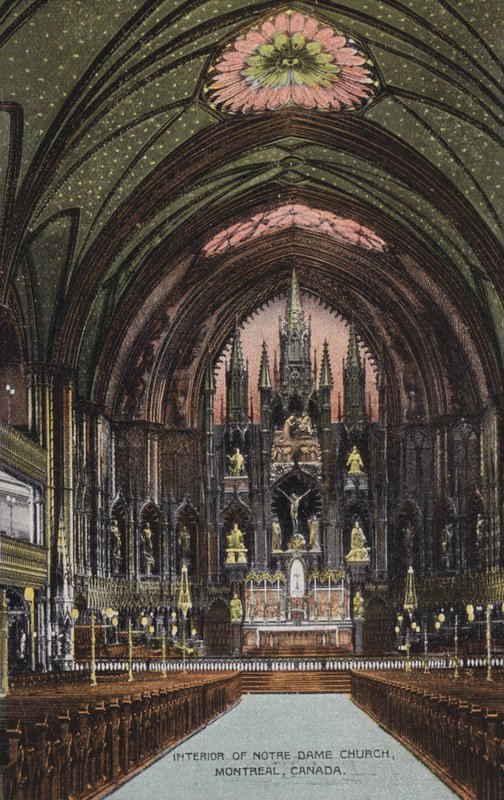 Notre Damen kirkon sisätilat, Montreal, Kanada (kuva) tekijältä Canadian Photographer