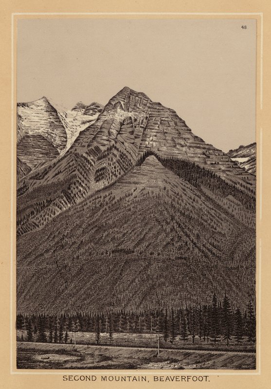 Kanada: Mountain, Beaverfoot (litografia). tekijältä Canadian School