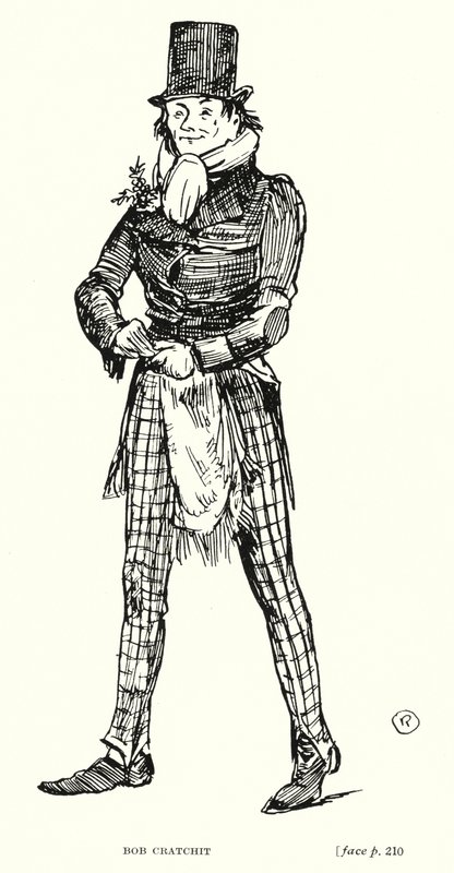 Dickens-hahmo: Bob Cratchit (litho) tekijältä Captain Edward Henry Handley Read