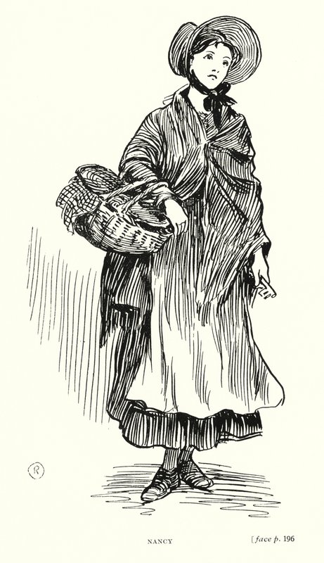 Dickens-hahmo: Nancy (litho) tekijältä Captain Edward Henry Handley Read