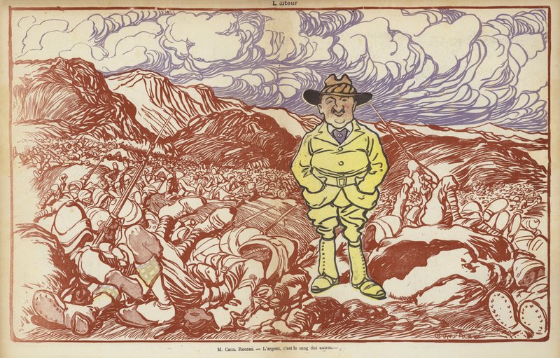 Cecil Rhodes, kuvitus Le Rirelle tekijältä Caran d Ache