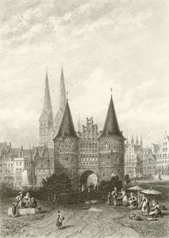 Holsteinin portti, Lyypekki tekijältä Carl Friedrich Heinrich Werner