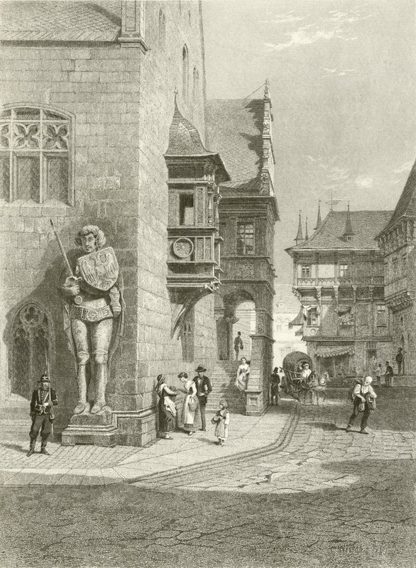Raatihuone, Halberstadt tekijältä Carl Friedrich Heinrich Werner