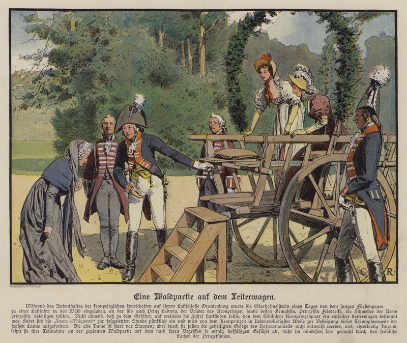 Retki metsään (väri litho) tekijältä Carl Röchling