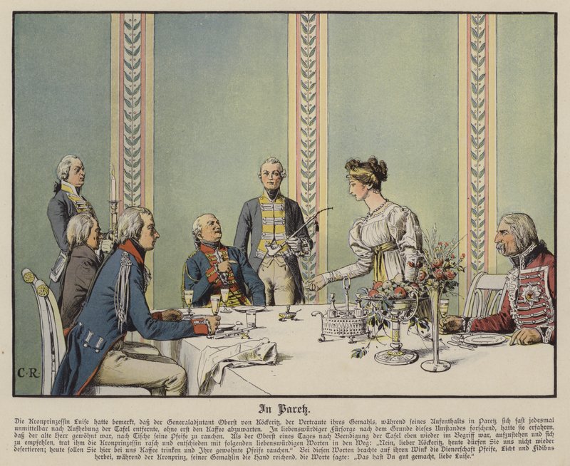 At Paretz (väri litho) tekijältä Carl Röchling